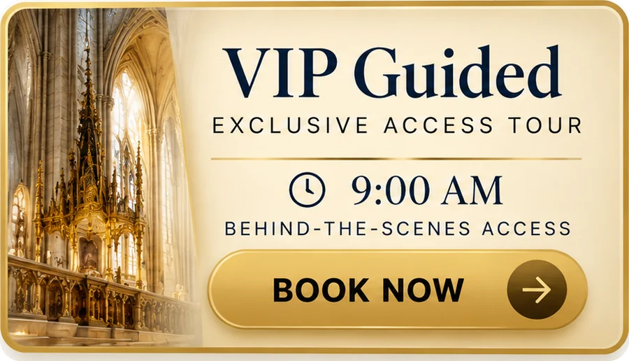 VIP Guided exclusive access tour, 9:00 AM. Book now